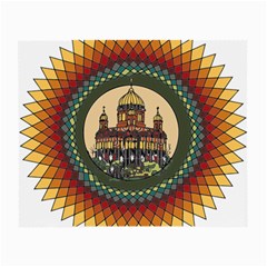 Building Mandala Palace Small Glasses Cloth by Nexatart