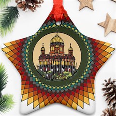 Building Mandala Palace Star Ornament (two Sides) by Nexatart