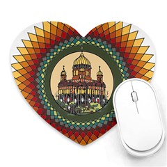 Building Mandala Palace Heart Mousepads