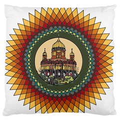 Building Mandala Palace Standard Flano Cushion Case (two Sides) by Nexatart