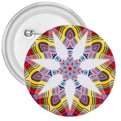 Colorful Chromatic Psychedelic 3  Buttons