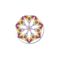 Colorful Chromatic Psychedelic Golf Ball Marker (4 Pack) by Nexatart