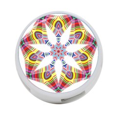 Colorful Chromatic Psychedelic 4-port Usb Hub (two Sides)  by Nexatart