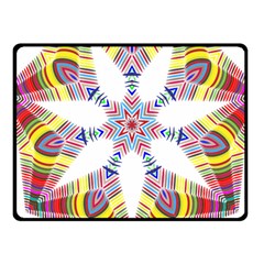 Colorful Chromatic Psychedelic Fleece Blanket (small) by Nexatart