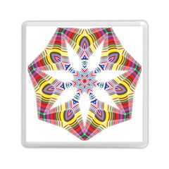 Colorful Chromatic Psychedelic Memory Card Reader (square)  by Nexatart