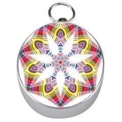 Colorful Chromatic Psychedelic Silver Compasses by Nexatart