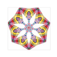 Colorful Chromatic Psychedelic Small Satin Scarf (square) by Nexatart