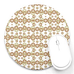 Multicolor Graphic Pattern Round Mousepads by dflcprints