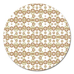 Multicolor Graphic Pattern Magnet 5  (round) by dflcprints