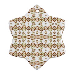 Multicolor Graphic Pattern Snowflake Ornament (two Sides) by dflcprints