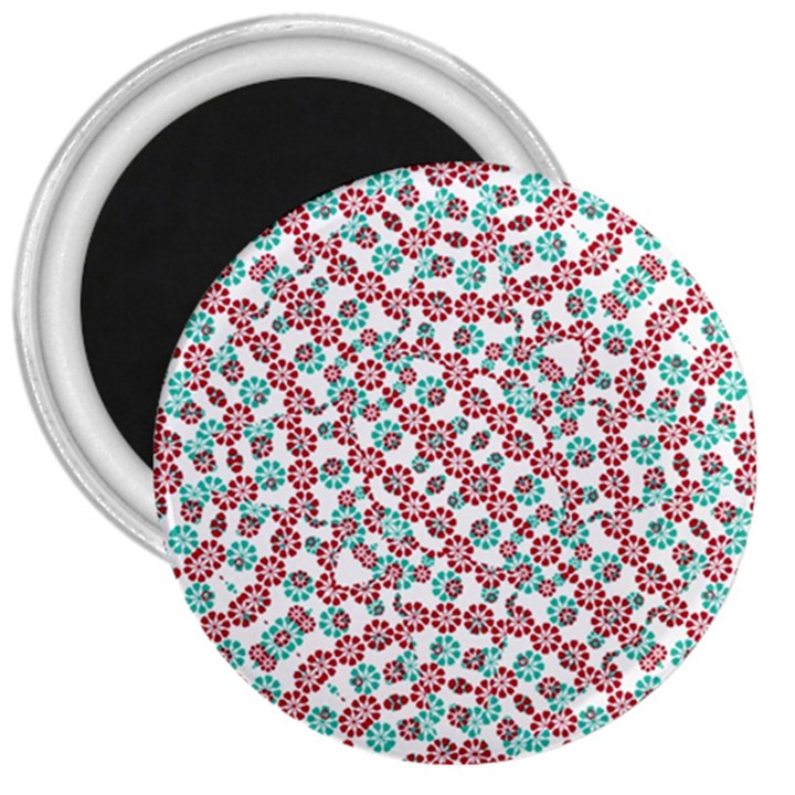 Multicolor Graphic Pattern 3  Magnets