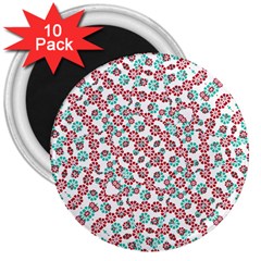 Multicolor Graphic Pattern 3  Magnets (10 Pack)  by dflcprints