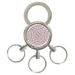 Multicolor Graphic Pattern 3-ring Key Chains by dflcprints