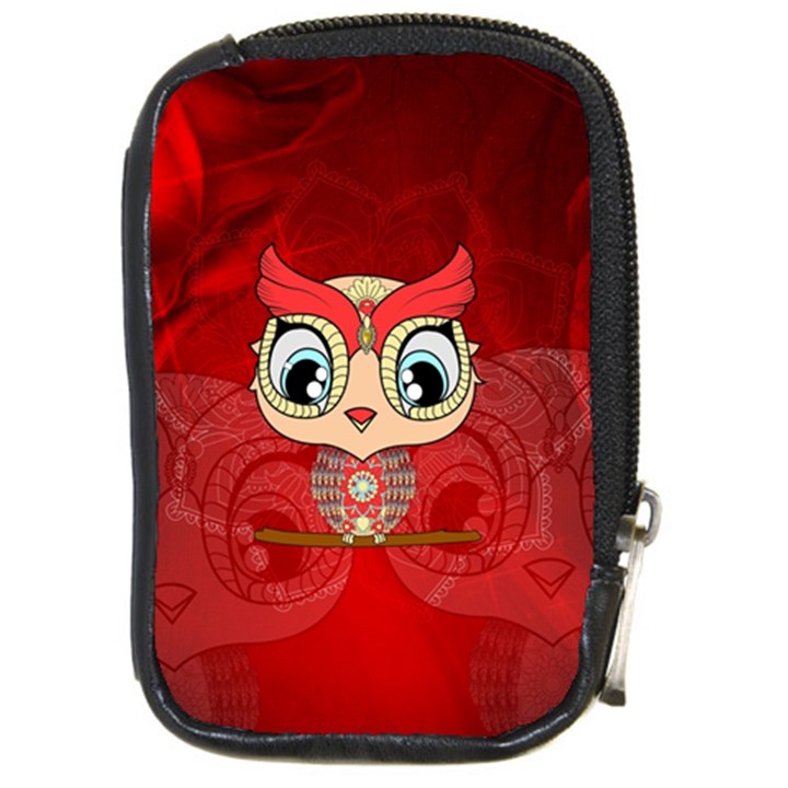 Cute Colorful  Owl, Mandala Design Compact Camera Cases