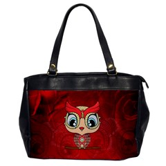 Cute Colorful  Owl, Mandala Design Office Handbags by FantasyWorld7