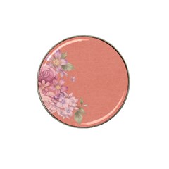 Flower Illustration Rose Floral Pattern Hat Clip Ball Marker (4 Pack) by paulaoliveiradesign