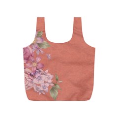 Flower Illustration Rose Floral Pattern Full Print Recycle Bags (s)  by paulaoliveiradesign