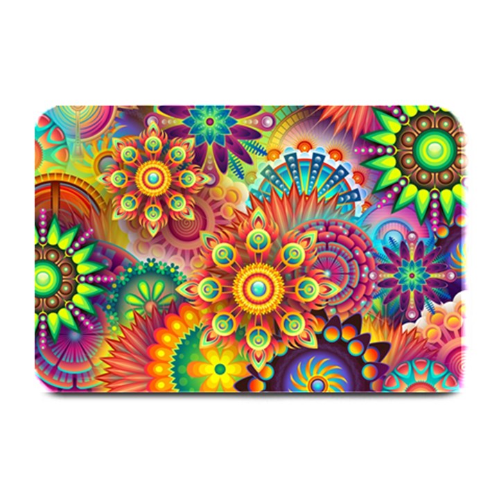 Colorful Abstract Pattern kaleidoscope Plate Mats