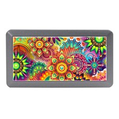 Colorful Abstract Pattern Kaleidoscope Memory Card Reader (mini) by paulaoliveiradesign