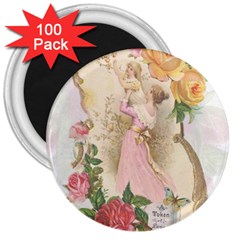 Vintage Floral Illustration 3  Magnets (100 Pack) by paulaoliveiradesign