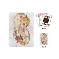 Vintage Floral Illustration Playing Cards (mini)  by paulaoliveiradesign