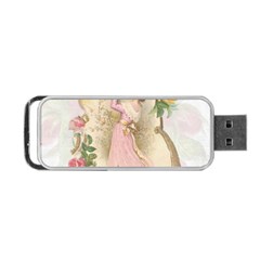 Vintage Floral Illustration Portable Usb Flash (two Sides) by paulaoliveiradesign