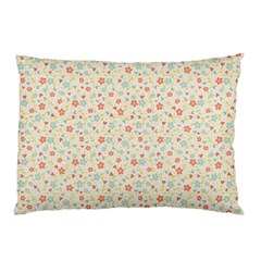 Colorful Pink Floral Cute Pattern Pillow Case (two Sides) by paulaoliveiradesign