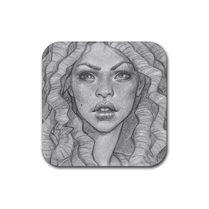 Dreaded Princess  Rubber Coaster (Square) 