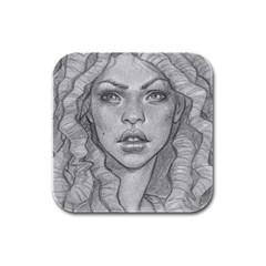 Dreaded Princess  Rubber Square Coaster (4 Pack)  by shawnstestimony