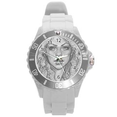 Dreaded Princess  Round Plastic Sport Watch (l)