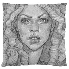 Dreaded Princess  Large Flano Cushion Case (one Side)