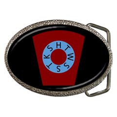 Mmm Htwsstks Colour Logo   Belt Buckle (oval) by mdnp