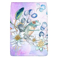 Funny, Cute Frog With Waterlily And Leaves Flap Covers (l)  by FantasyWorld7