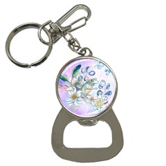 Funny, Cute Frog With Waterlily And Leaves Bottle Opener Key Chains by FantasyWorld7