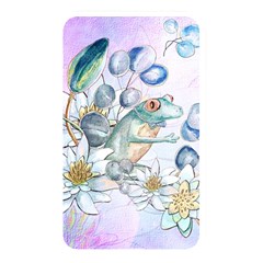 Funny, Cute Frog With Waterlily And Leaves Memory Card Reader