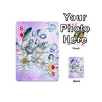 Funny, Cute Frog With Waterlily And Leaves Playing Cards 54 (Mini)  Front - Diamond6