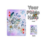 Funny, Cute Frog With Waterlily And Leaves Playing Cards 54 (Mini)  Front - DiamondA