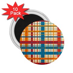 Plaid Pattern 2 25  Magnets (10 Pack)  by linceazul