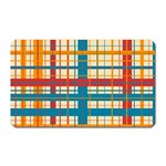 Plaid Pattern Magnet (Rectangular) Front