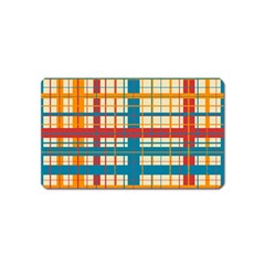 Plaid Pattern Magnet (name Card) by linceazul