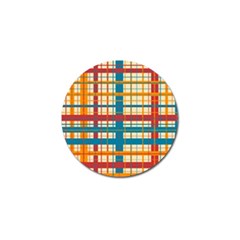 Plaid Pattern Golf Ball Marker by linceazul