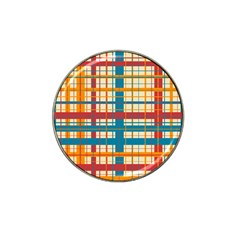 Plaid Pattern Hat Clip Ball Marker (4 Pack) by linceazul