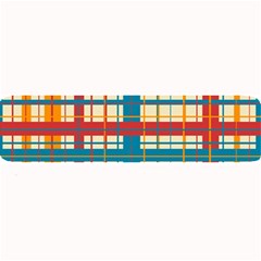 Plaid Pattern Large Bar Mats by linceazul