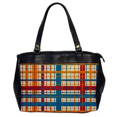 Plaid Pattern Office Handbags by linceazul