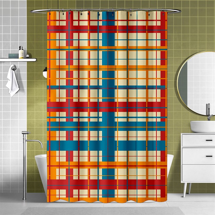 Plaid Pattern Shower Curtain 48  x 72  (Small) 