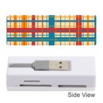 Plaid Pattern Memory Card Reader (Stick)  Front