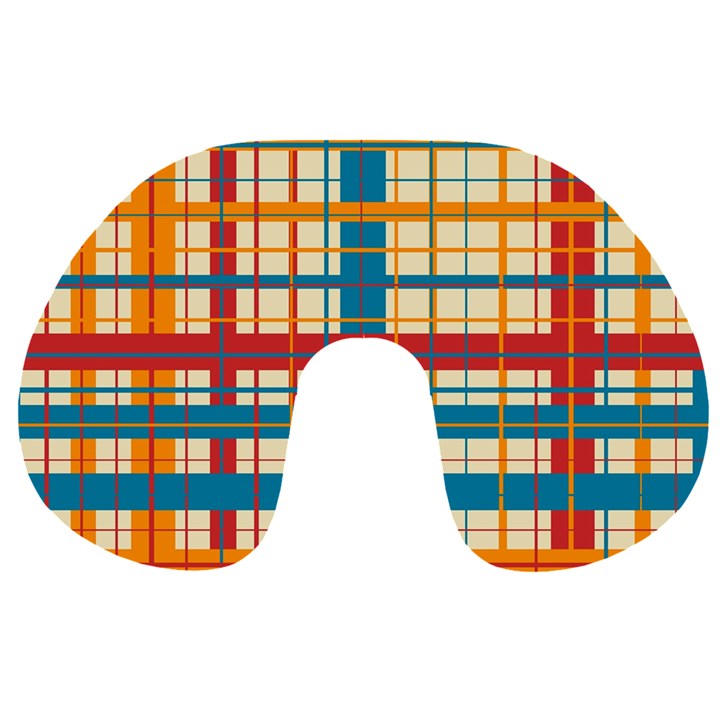 Plaid Pattern Travel Neck Pillows