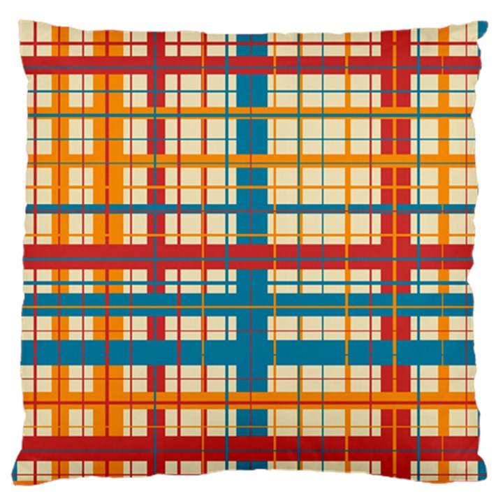 Plaid Pattern Standard Flano Cushion Case (One Side)