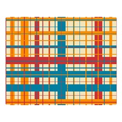 Plaid Pattern Double Sided Flano Blanket (large)  by linceazul