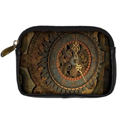 Steampunk, Awesoeme Clock, Rusty Metal Digital Camera Cases